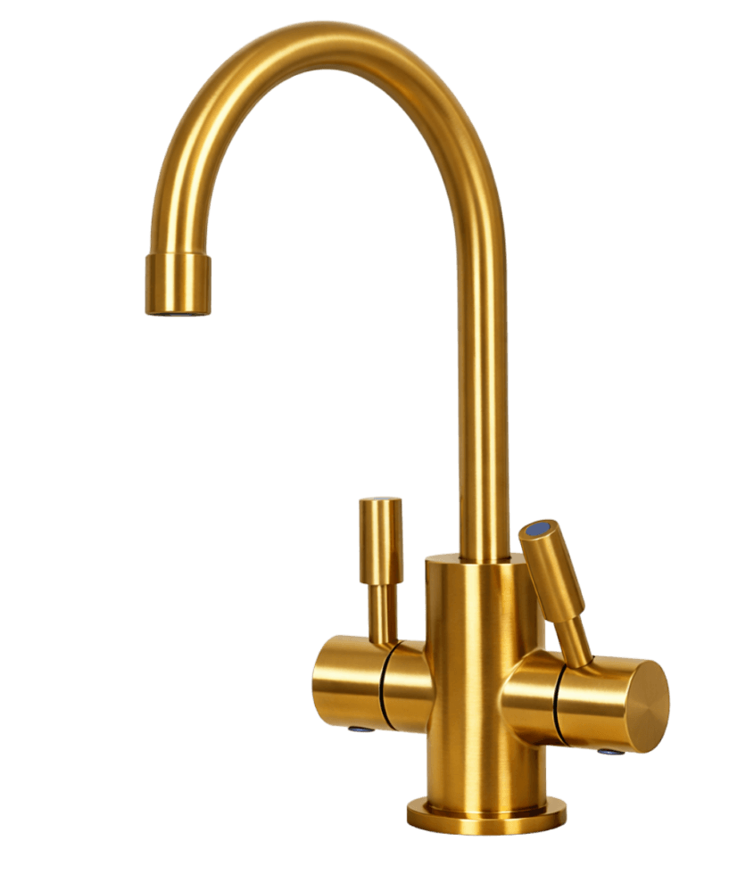 Hds Lumina ברז ומערכת תת־כיורית זהב