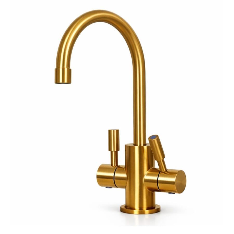 Hds Lumina ברז ומערכת תת־כיורית זהב Hds Lumina ברז ומערכת תת־כיורית זהב